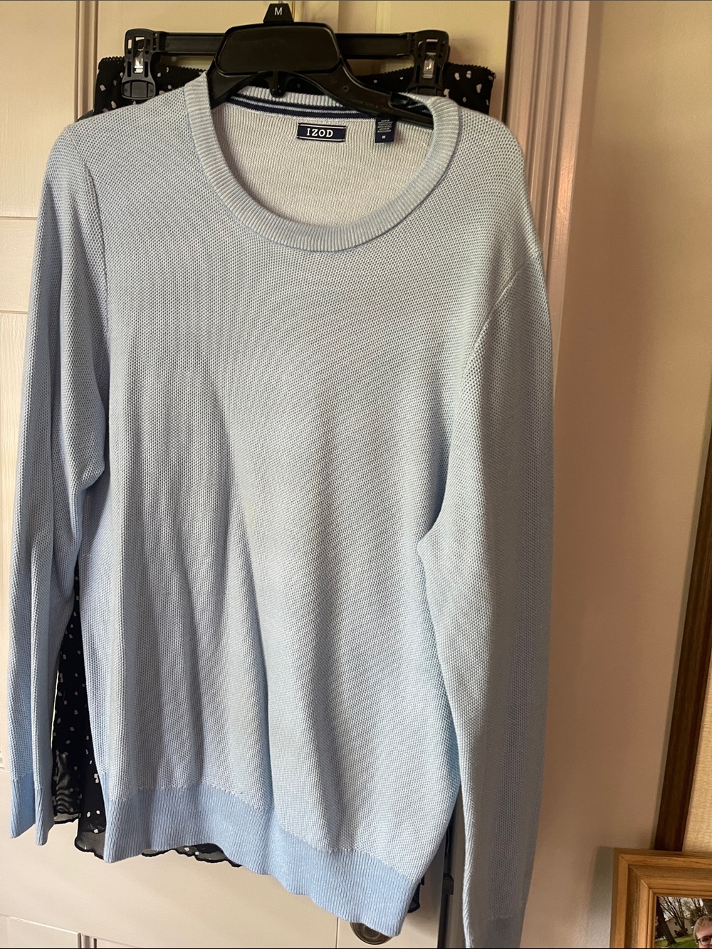 Izod Women's Pale Blue Crewneck Sweater